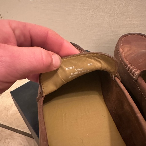 Cole Haan leather drivers (tan) 9M - Picture 4 of 6